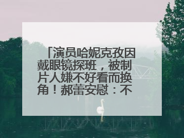 演员哈妮克孜因戴眼镜探班，被制片人嫌不好看而换角！郝蕾安慰：不红就是原罪