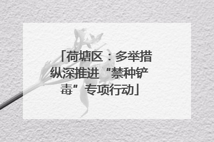 荷塘区：多举措纵深推进“禁种铲毒”专项行动
