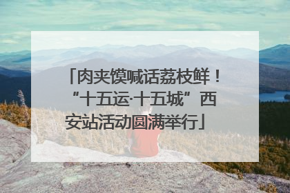 肉夹馍喊话荔枝鲜！“十五运·十五城”西安站活动圆满举行