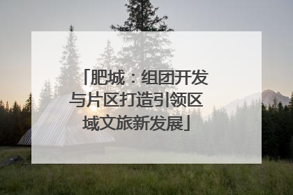 肥城：组团开发与片区打造引领区域文旅新发展