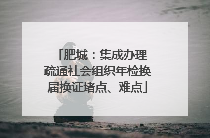 肥城：集成办理 疏通社会组织年检换届换证堵点、难点