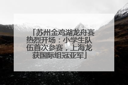 苏州金鸡湖龙舟赛热烈开场：小学生队伍首次参赛，上海龙获国际组冠亚军