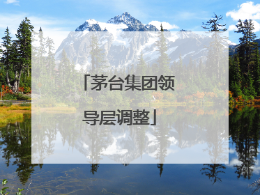 茅台集团领导层调整