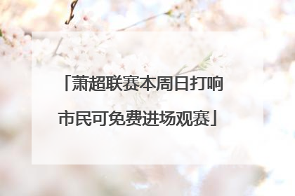 萧超联赛本周日打响 市民可免费进场观赛