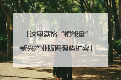 这里满格“镇能量” 新兴产业版图强势扩容