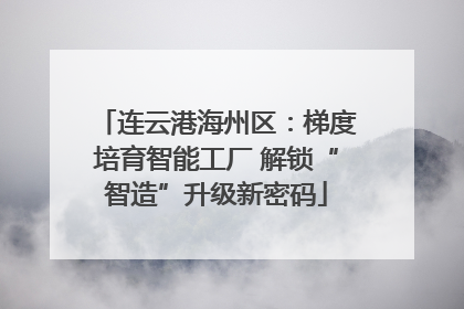 连云港海州区：梯度培育智能工厂 解锁“智造”升级新密码