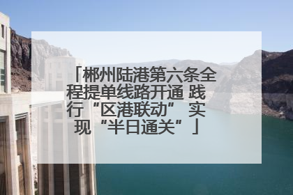 郴州陆港第六条全程提单线路开通 践行“区港联动” 实现“半日通关”