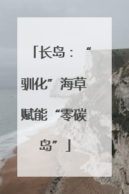 长岛：“驯化”海草赋能“零碳岛”