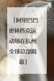 阿里巴巴奥林匹克运动场在杭州全球总部揭幕