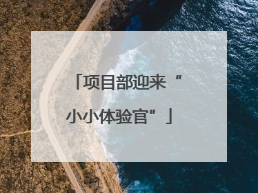 项目部迎来“小小体验官”