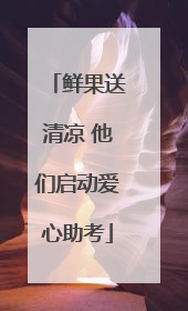 鲜果送清凉 他们启动爱心助考