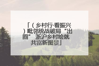 （乡村行·看振兴）毗邻统战破局“出圈” 浙沪乡村绘就共富新图景