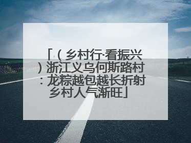 （乡村行·看振兴）浙江义乌何斯路村：龙粽越包越长折射乡村人气渐旺