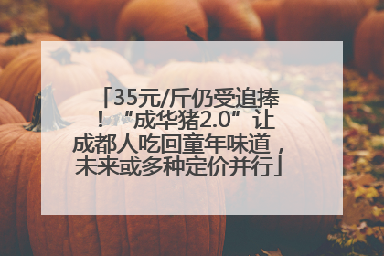 35元/斤仍受追捧！“成华猪2.0”让成都人吃回童年味道，未来或多种定价并行