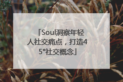 Soul洞察年轻人社交痛点，打造45°社交概念